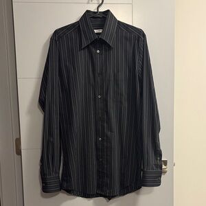Dolce & Gabbana Black Striped Dress Shirt